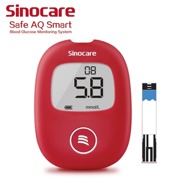 图片 Sinocare Safe AQ Smart 血糖机套装(主机+25针+25试纸)