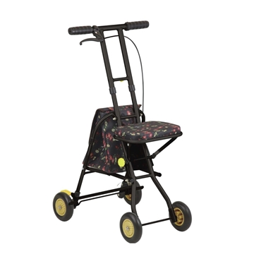 TacaoF Light Walking Cart (Black Floral)