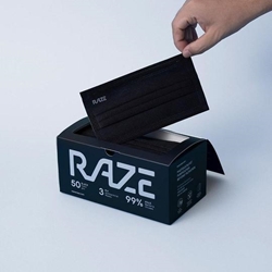 Raze 3層 光觸媒抗菌口罩 大碼 (30片 - 獨立包裝） [原廠行貨]