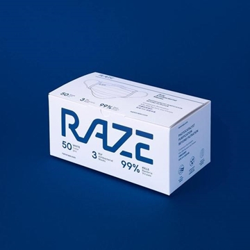 圖片 Raze 3層 光觸媒抗菌口罩 中童裝 (30片 - 獨立包裝） [原廠行貨]