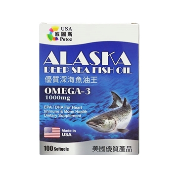 图片 Potoz 波图斯优质深海鱼油王(Omega-3 1000mg) (100粒)