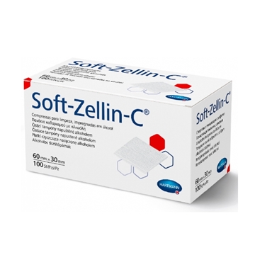 Picture of Germany Hermann Soft-Zellin-C alcohol disinfection cotton 60x30mm 100 pieces