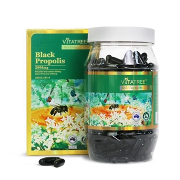 Picture of Vitatree Black Propolis 2000mg 365 Softgels