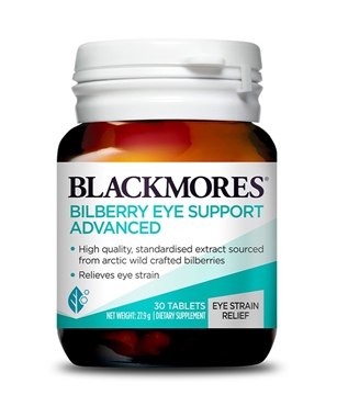 Picture of Blackmores Bilberry Eye Support Advanced 30 Tablets [Parallel Import]