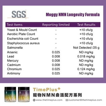 Picture of TimePlus+ Moggy NMN Longevity Formula 60 Capsules