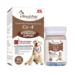 Royal-Pets Fermented Cordyceps Mycelium Cs-4 for Dogs 60 Capsules