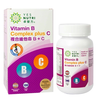 Picture of YesNutri  Vitamin B Complex plus C Tablets