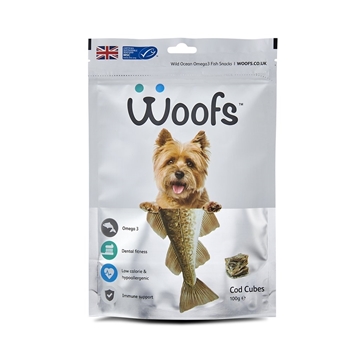 圖片 Woofs 英國狗狗鱈魚粒粒 100g