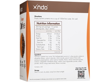 Picture of XNDO ORANGE COFFEE 15G x 15 SACHETS