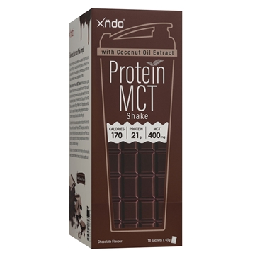 Picture of XNDO PROTEIN MCT SHAKE CHOCOLATE 45G x 18 SACHETS