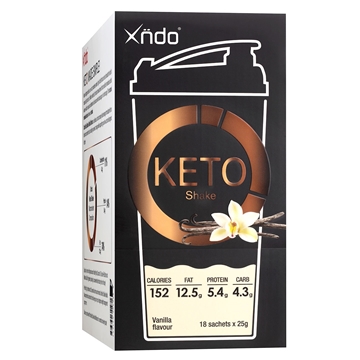 Picture of XNDO KETO SHAKE VANILLA FLAVOUR 25G X 18 SACHETS