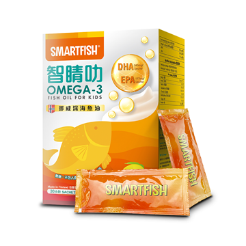 圖片 Smartfish 智睛叻OMEGA-3兒童忌廉魚油 30包