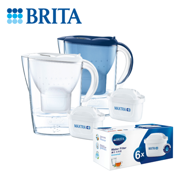 圖片 BRITA 馬利拉 XL 3.5L 濾水壺 (內附1濾芯)+Maxtra 6件裝濾芯  [原廠行貨]