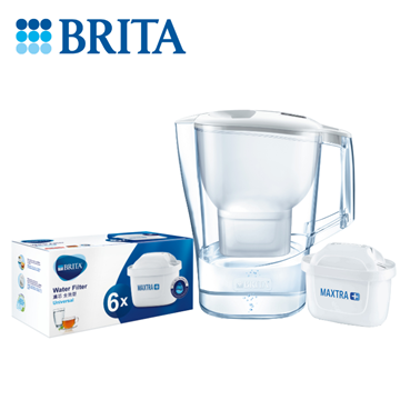 图片 BRITA Aluna Cool 2.4L 滤水壶(内附1滤芯) + Maxtra + 滤芯(6件装) [原厂行货]