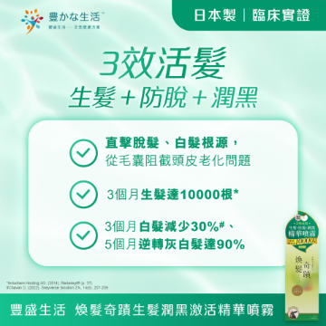 图片 丰盛生活焕发奇迹生发润黑激活精华喷雾(80ml)