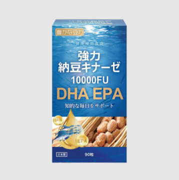 圖片 豊かな豆力 強力納豆激酶10000FU+DHA・EPA-90粒